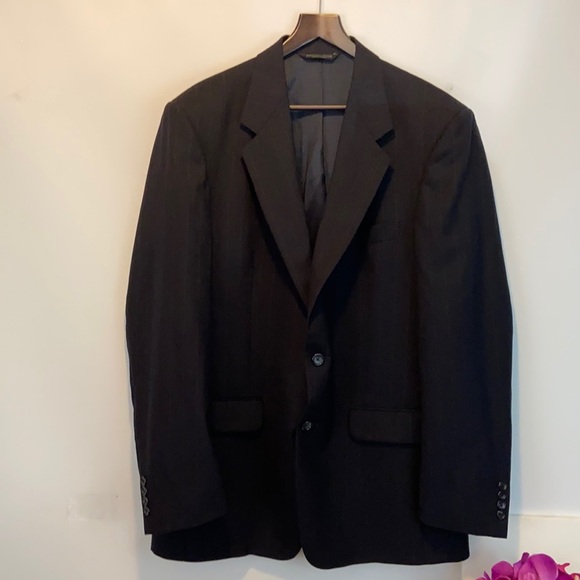 EVAN-PICONE 100% Wool Men’s Pinstripe Suit Blazer - Picture 1 of 5